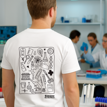 Biologiste sanguin tshirt blanc