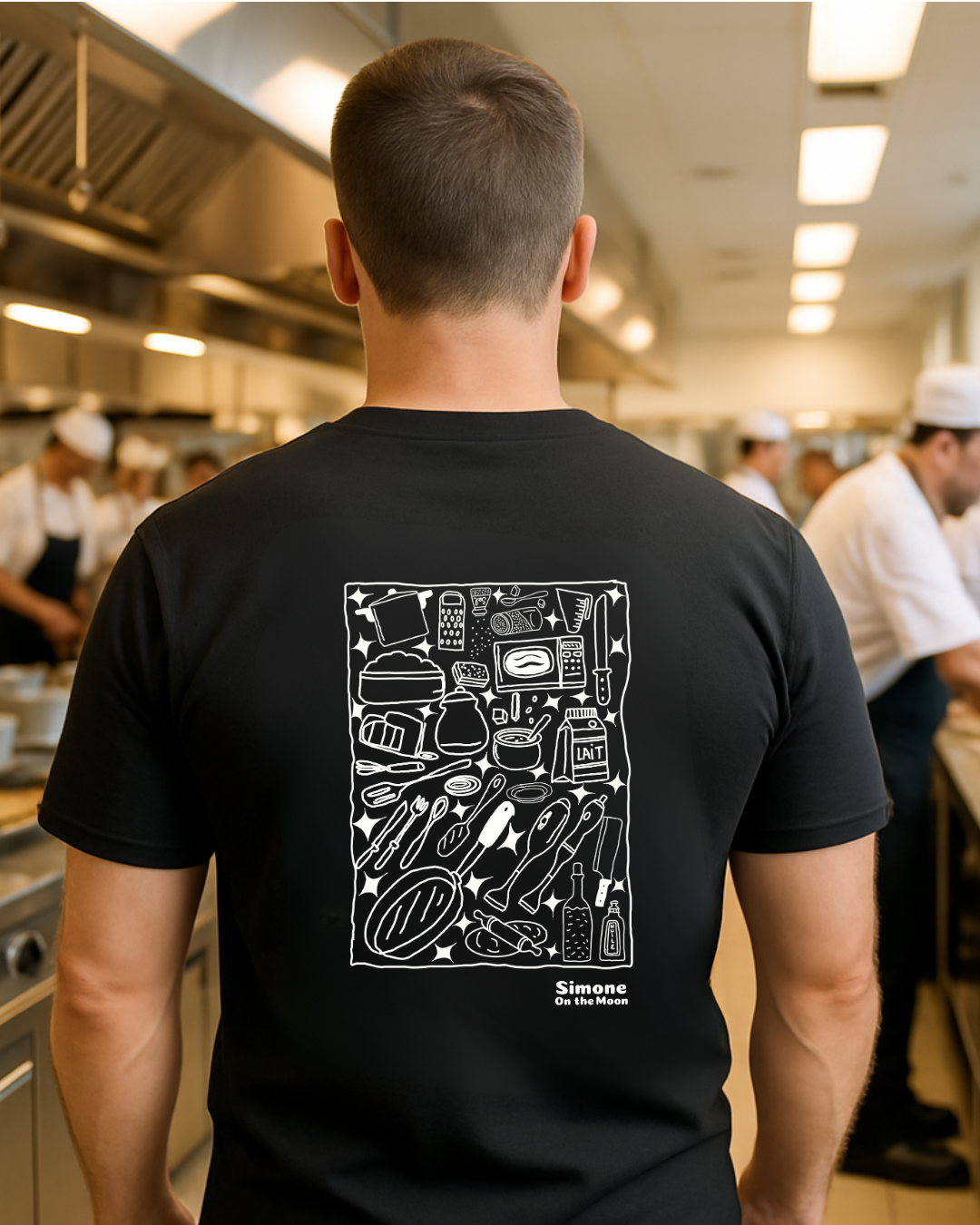Cuisinier tshirt noir