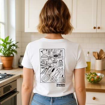 Cuisiniere tshirt blanc