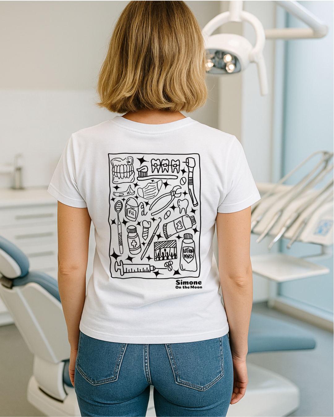 Dentiste tshirt blanc