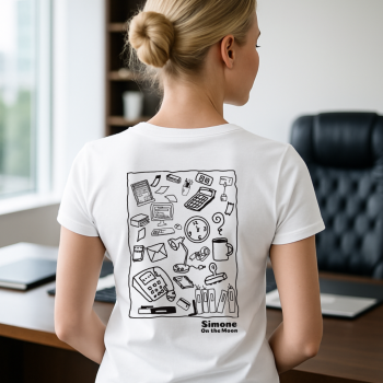Secretaire tshirt blanc