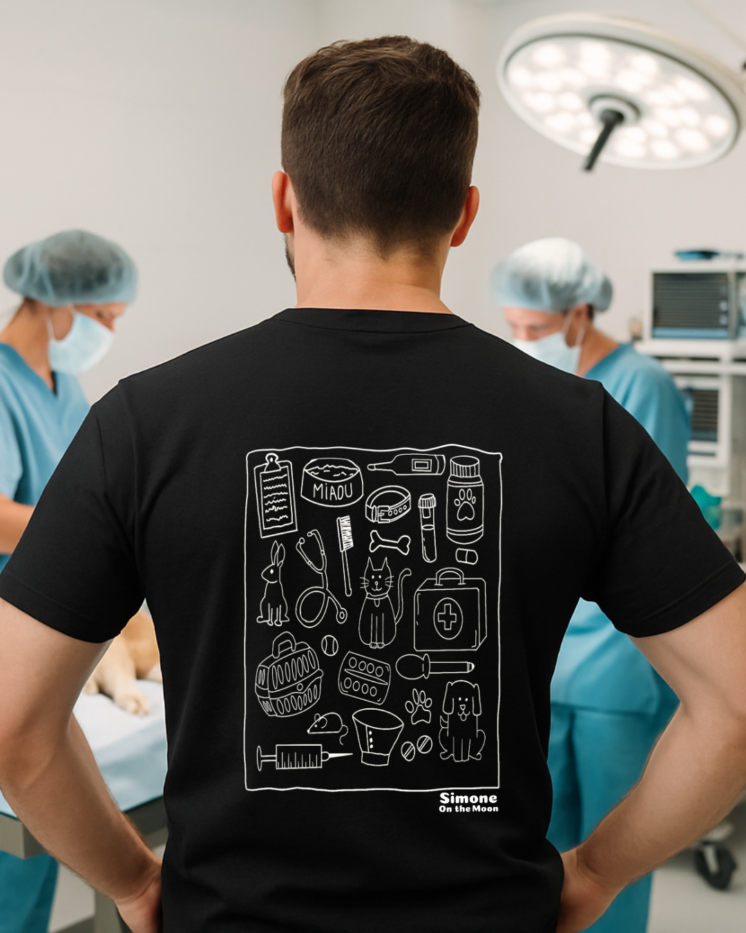 Vétérinaire tshirt noir