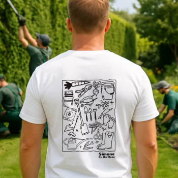 jardinier tshirt blanc