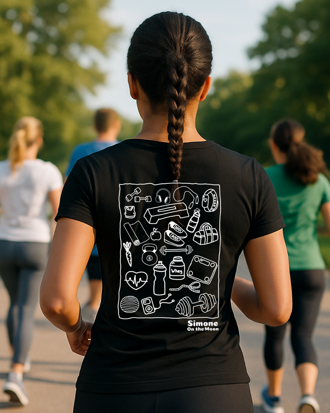 prof de sport tshirt noir