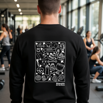 Prof de sport sweat noir