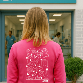 Vétérinaire sweat rose