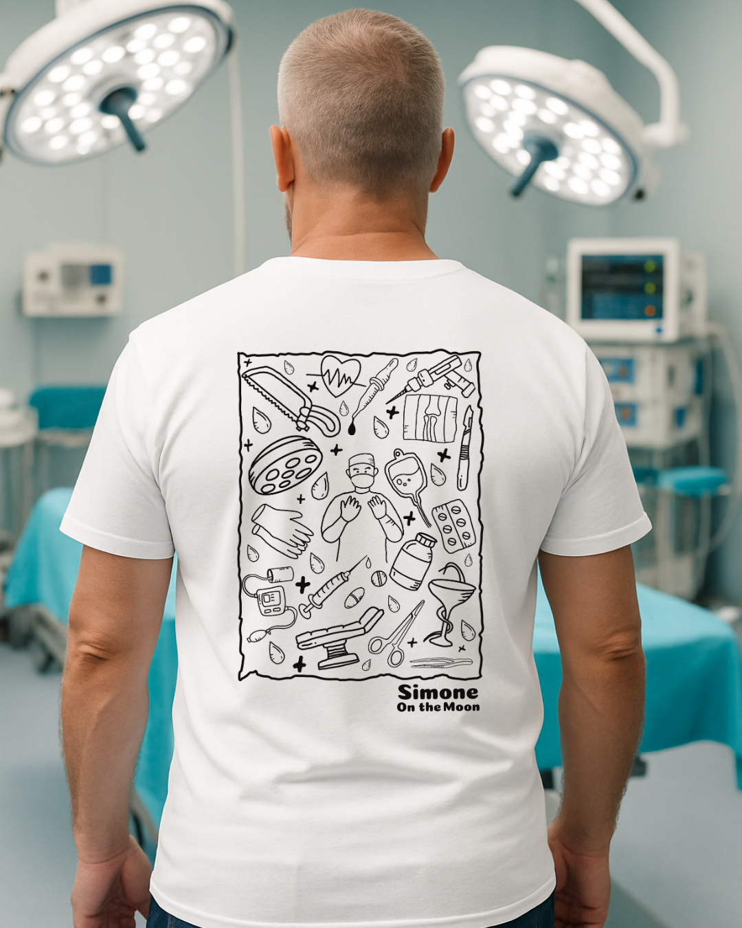 Chirurgien tshirt blanc