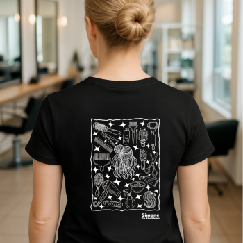 Coiffeur tshirt noir