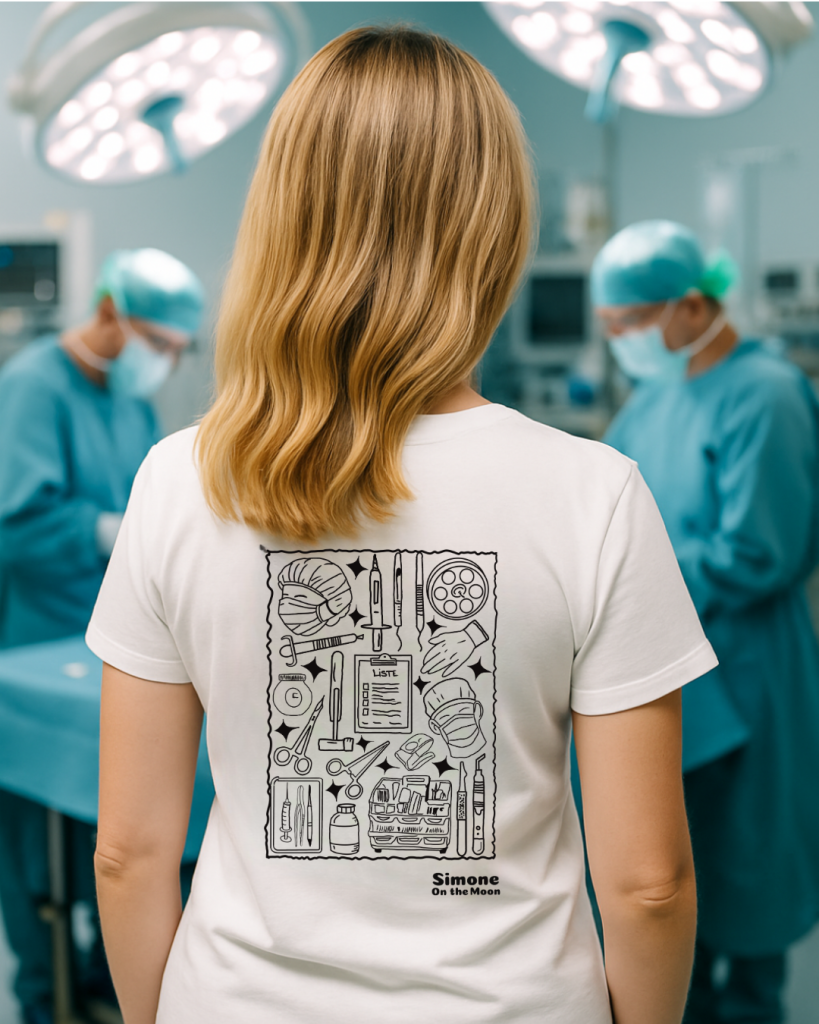 Infirmière bloc tshirt blanc