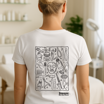 esthéticienne tshirt blanc