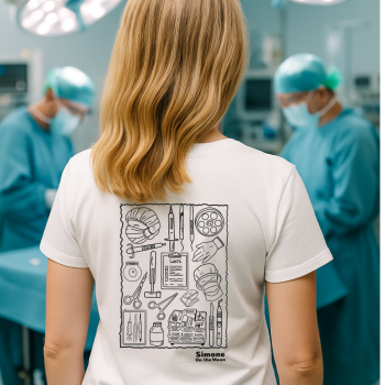 infirmiere bloc tshirt blanc