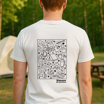 Campeur tshirt blanc