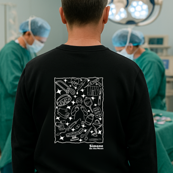 Chirurgien sweat noir