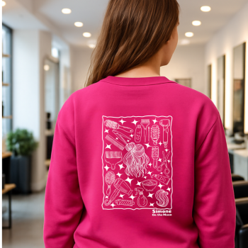 Coiffeuse sweat rose