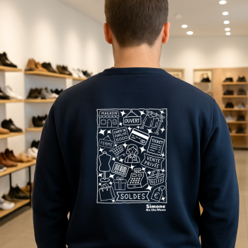 Commerçant sweat bleu marine