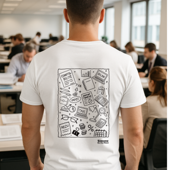Comptable tshirt blanc