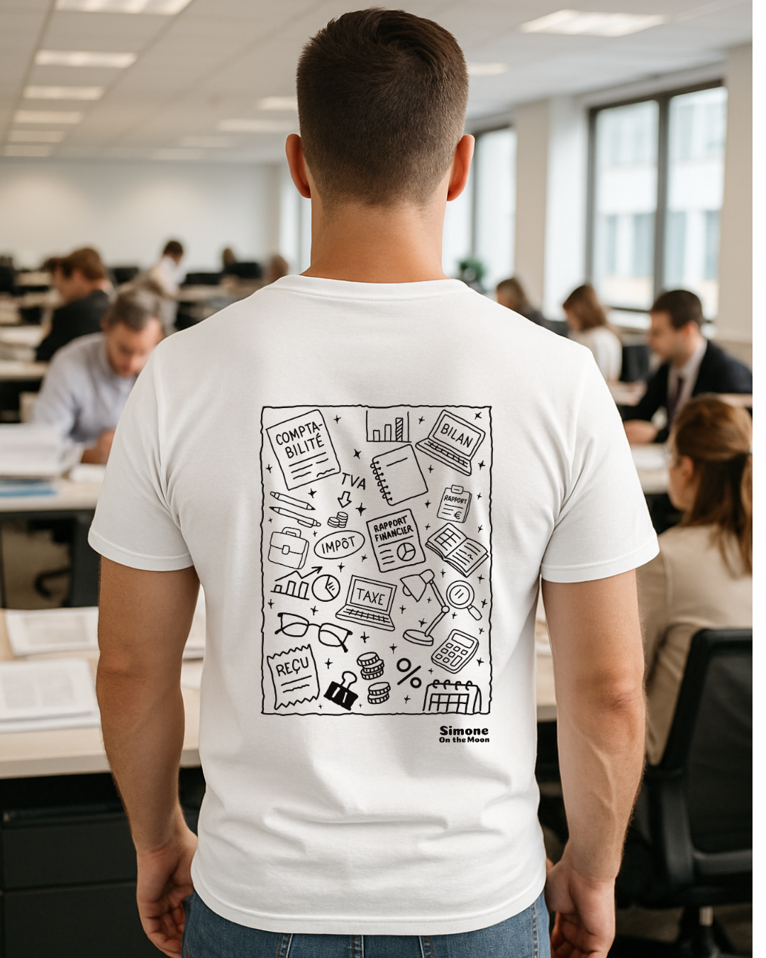 Comptable tshirt blanc