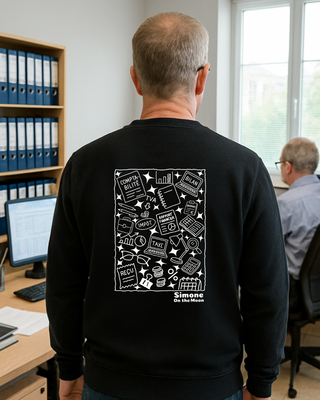 Comptable sweat noir