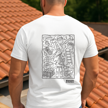 Couvreur tshirt blanc