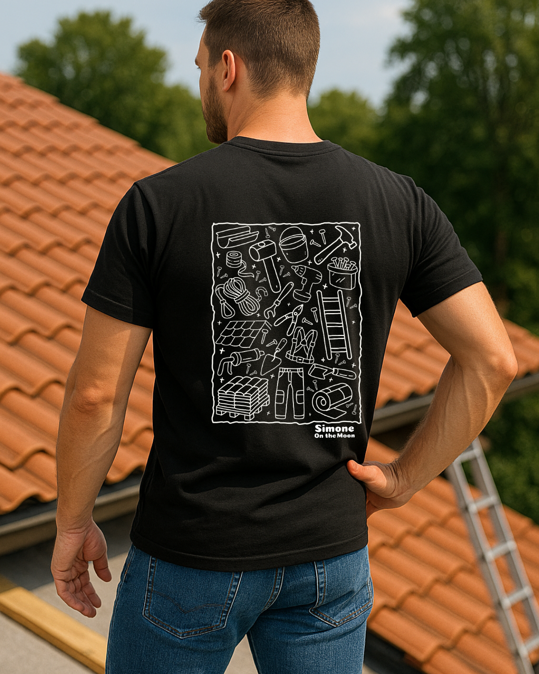 Couvreur tshirt noir
