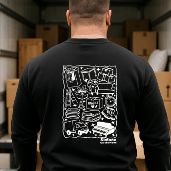 Déménageur sweat noir