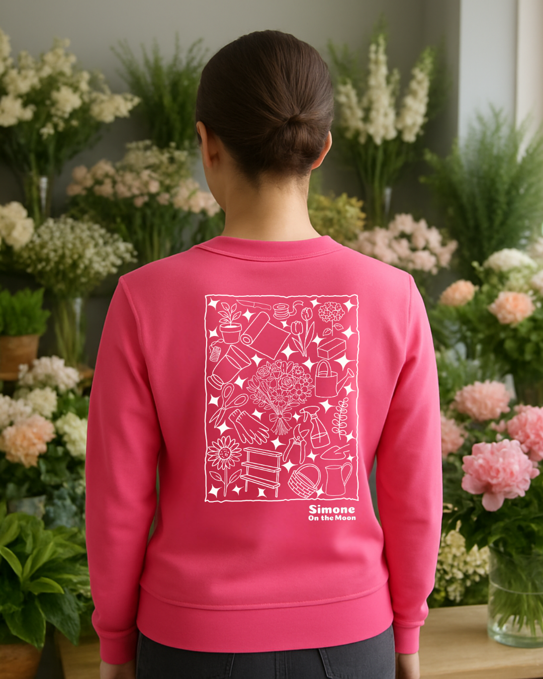Fleuriste sweat rose
