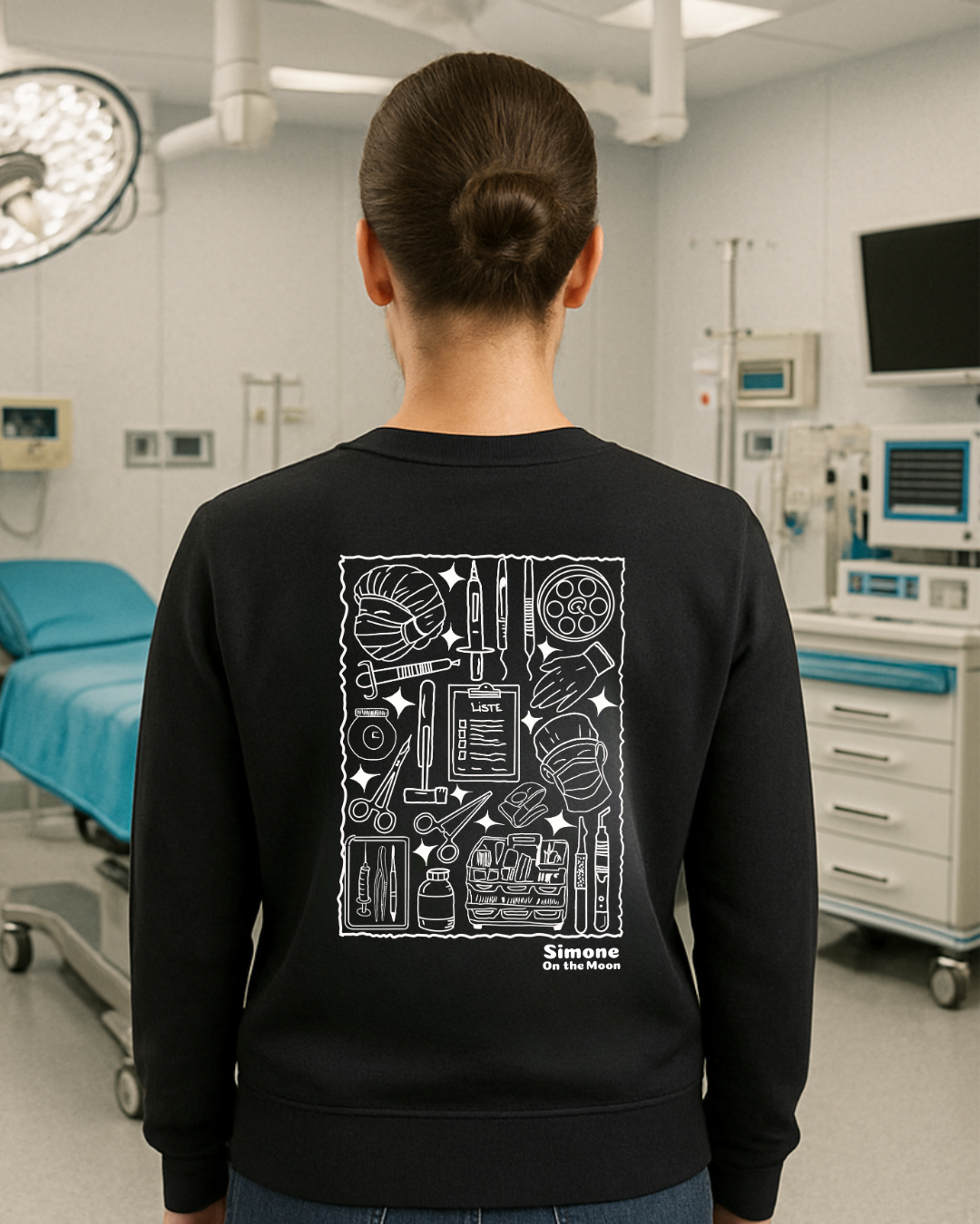 Infirmiere bloc sweat noir