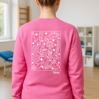 Kinésithérapeut sweat rose