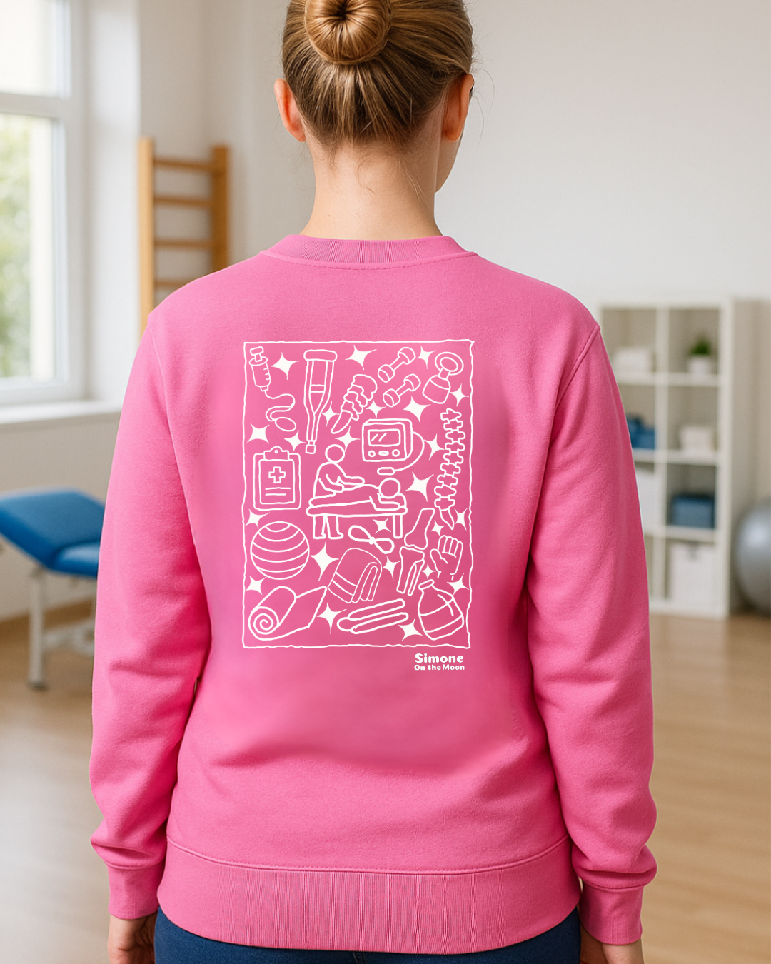 Kinésithérapeut sweat rose