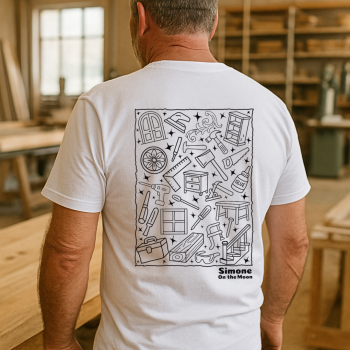 Menuisier ebeniste tshirt blanc