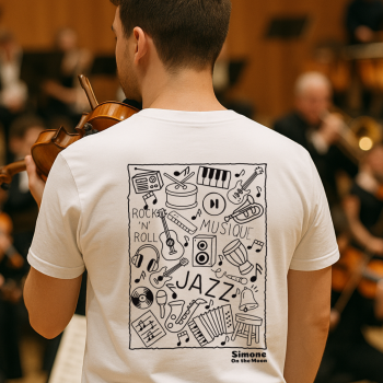 Musicien tshirt blanc