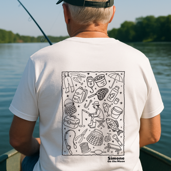 Pêcheur tshirt blanc