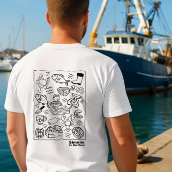Poissonnier tshirt blanc