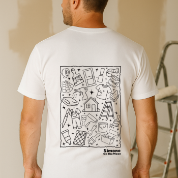 peintre en batiment tshirt blanc