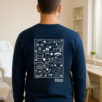 Médecin esthétique sweat bleu marine