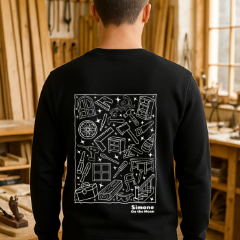 Menuisier ebeniste sweat noir