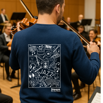 Musicien sweat bleu marine