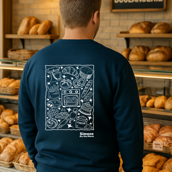 Boulanger sweat bleu marine