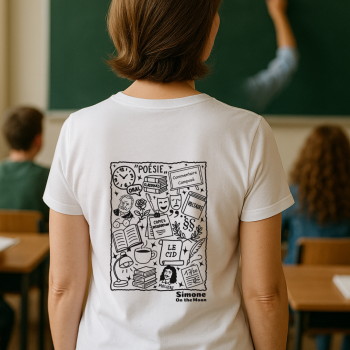 Prof de lettres Tshirt blanc
