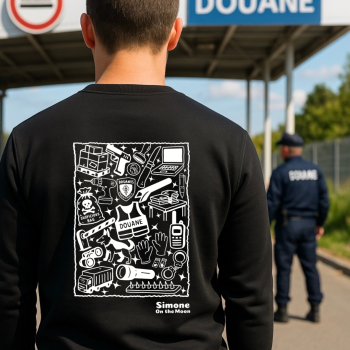 sweat noir douanier