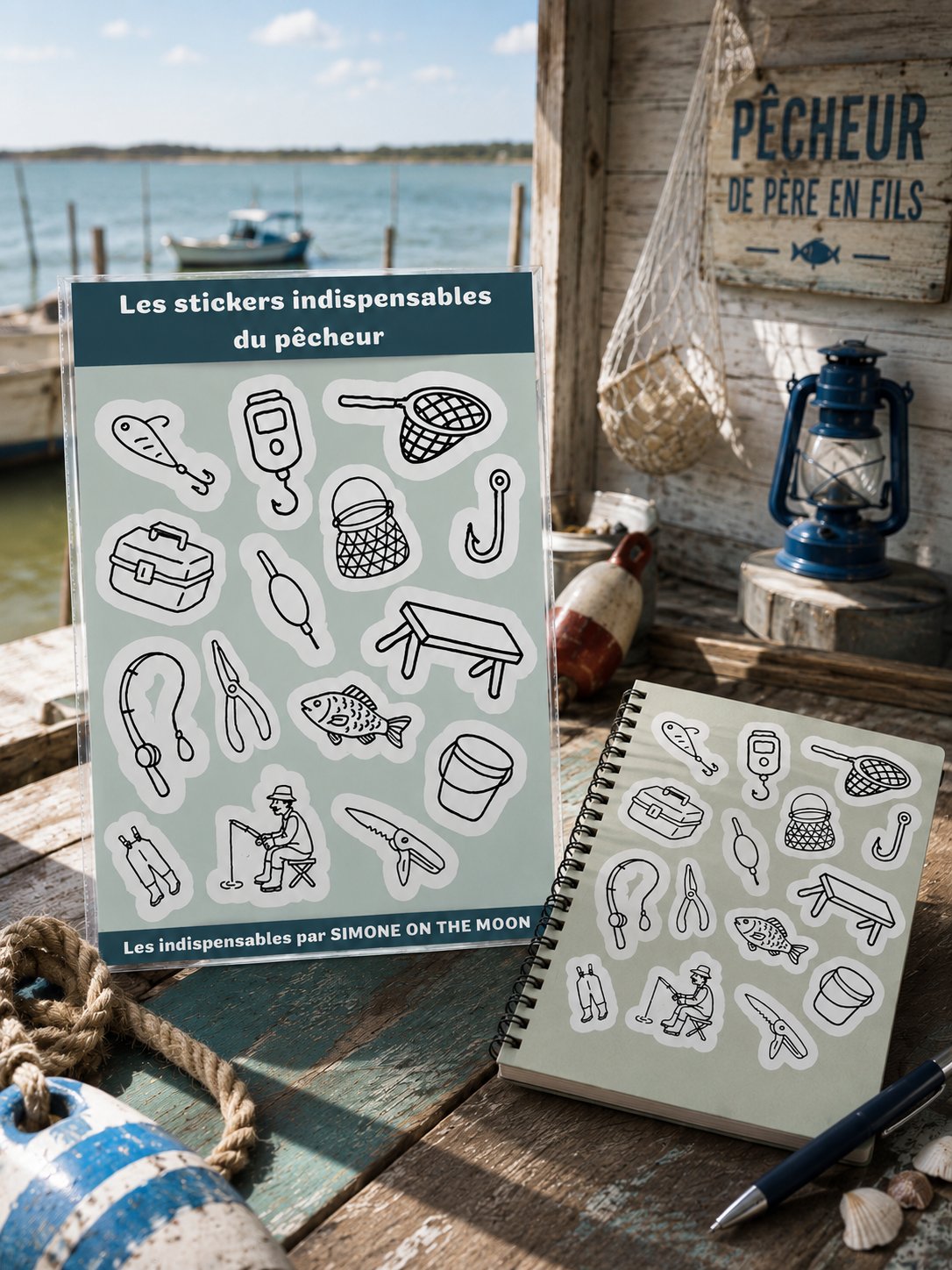 sticker pêcheur